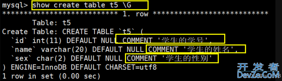 MySQL中关于表的约束