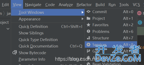 IDEA如何开启并配置services窗口