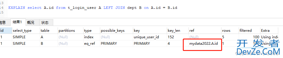 mysql执行计划Explain解读