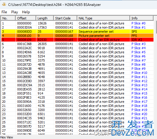 C/C++实现H264文件解析