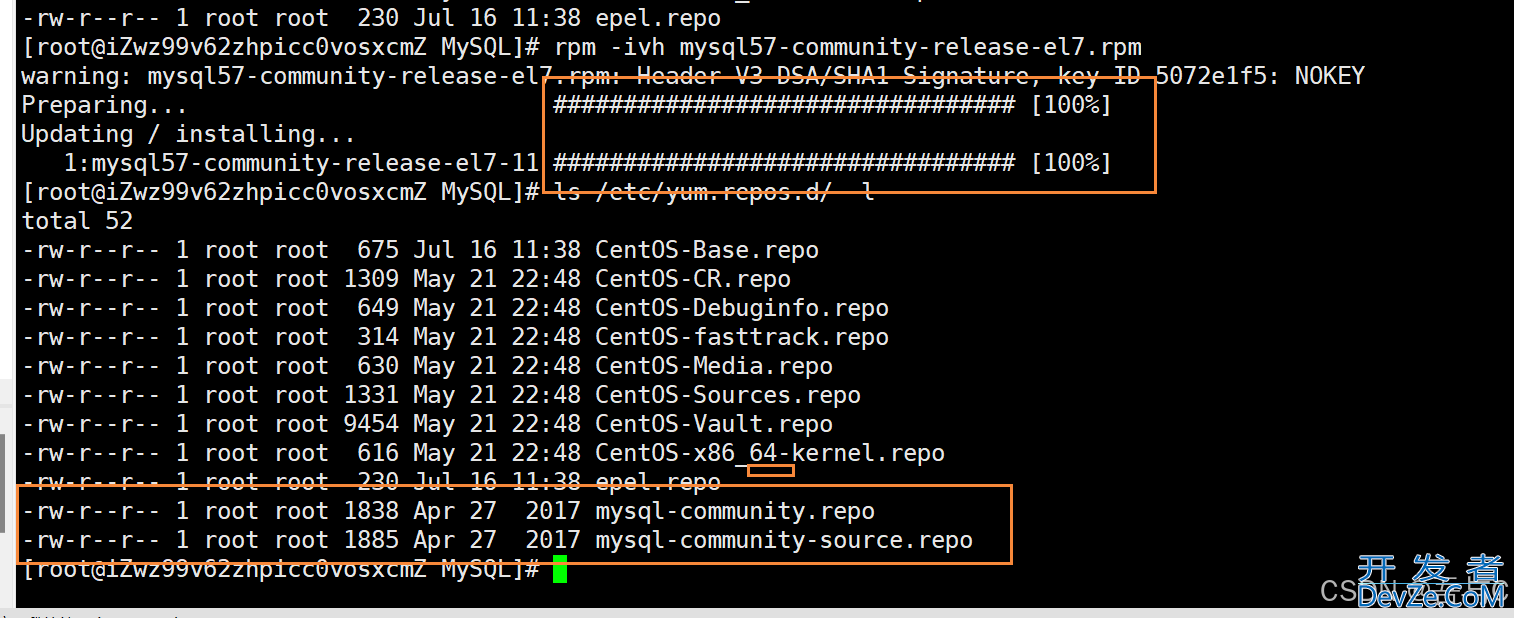 MySQL在Centos7环境安装的完整步骤记录