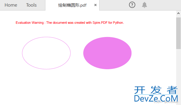 Python实现在PDF中绘制形状