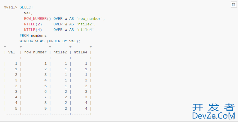 MySQL8.0版本如何正确的使用窗口函数详解