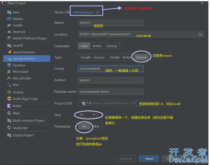 SpringBoot 搭建架构5种方法示例详解